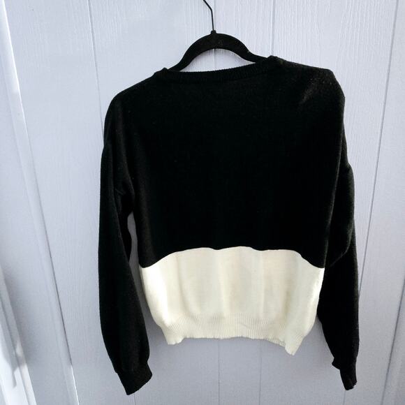 Cyn Les Shirlee Designs Penguin Sweater Fits size Med 70's Vintage Animal Print - Picture 8 of 8